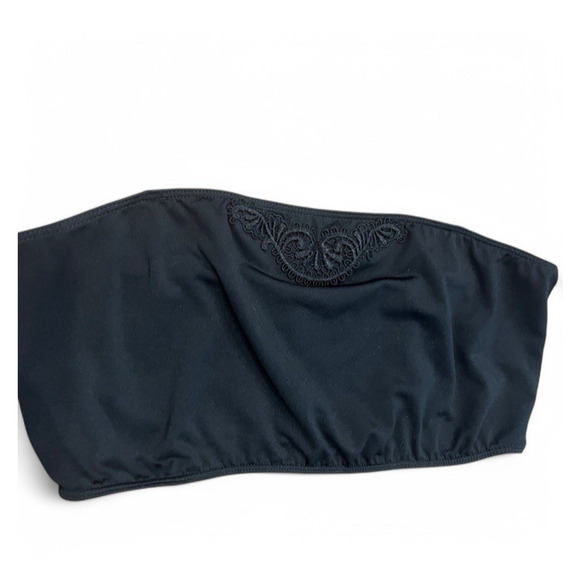 Vintage Lady Lynne SHINY Liquid SATIN Half Slip Small Bandeau Top Cinema Et Toil - Picture 2 of 16